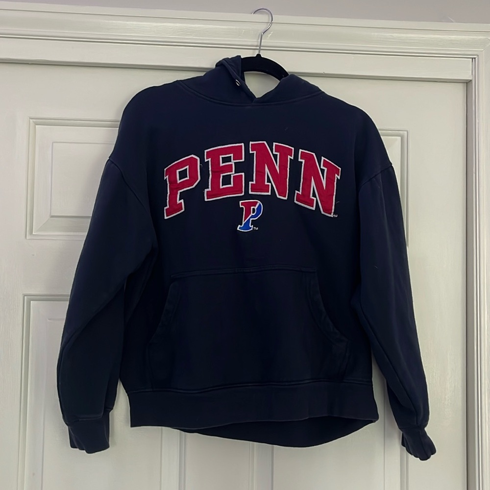 Navy Blue Penn University Hoodie Size large